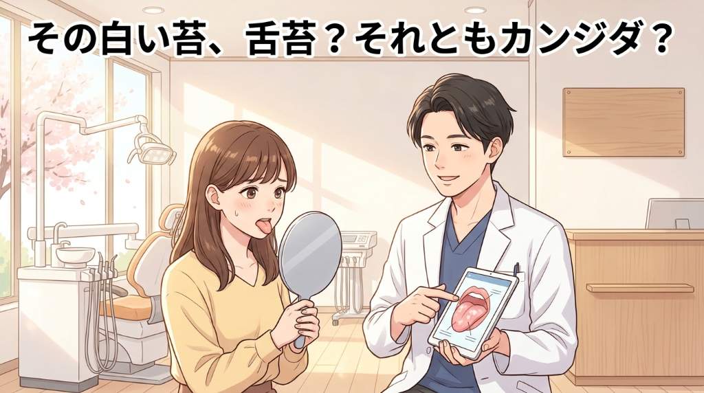 口腔カンジダ症と舌苔の違いとは？見分け方と対処法を歯科医師が解説