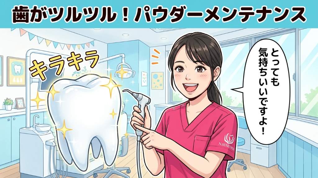 歯がツルツルに！話題のパウダーメンテナンスを体験してみませんか？