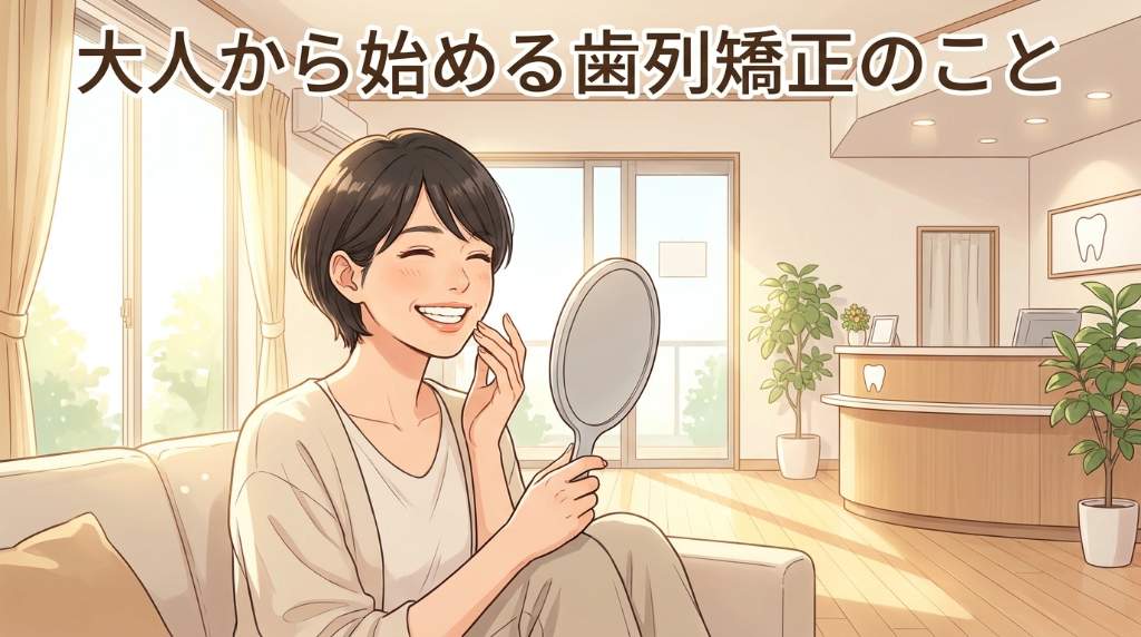 大人になってから歯並びを整える選択肢と治療の流れ
