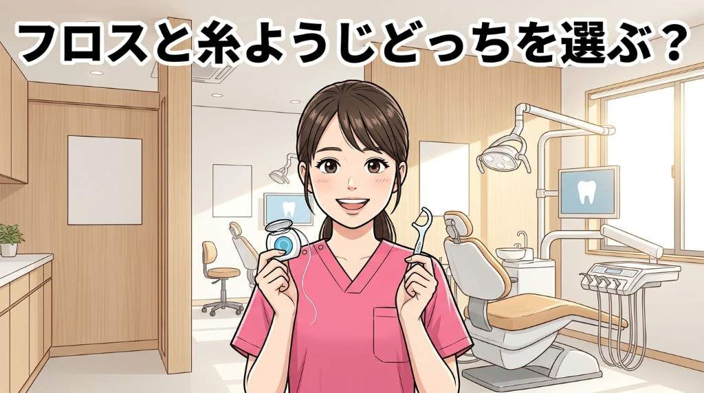 デンタルフロスと糸ようじ、どっちを使えばいい？歯科衛生士が選び方を解説